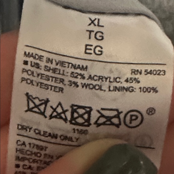 Old Navy Women's Gray Peacoat - Picture 6 of 6